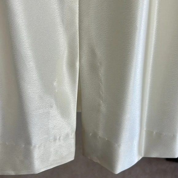 Vintage COCO Cream Midi Scoop Neck Belted Dream Dress Size 4 - Picture 6 of 11